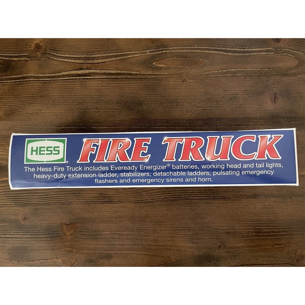 Hess Fire‎ Truck w/Heavy Duty Ladder-2000 Model-Battery Operated-New In Box - Picture 7 of 9